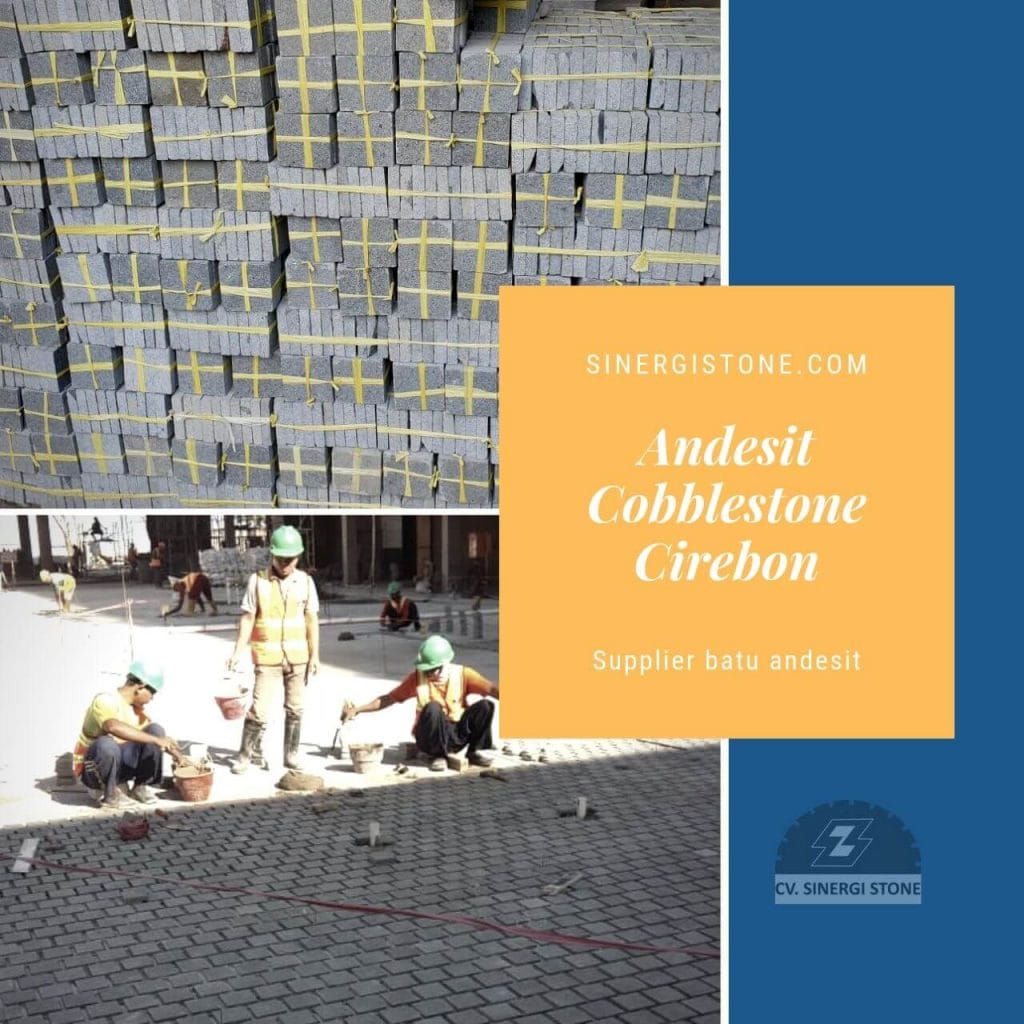 andesit cobblestone pengganti paving block harga murah