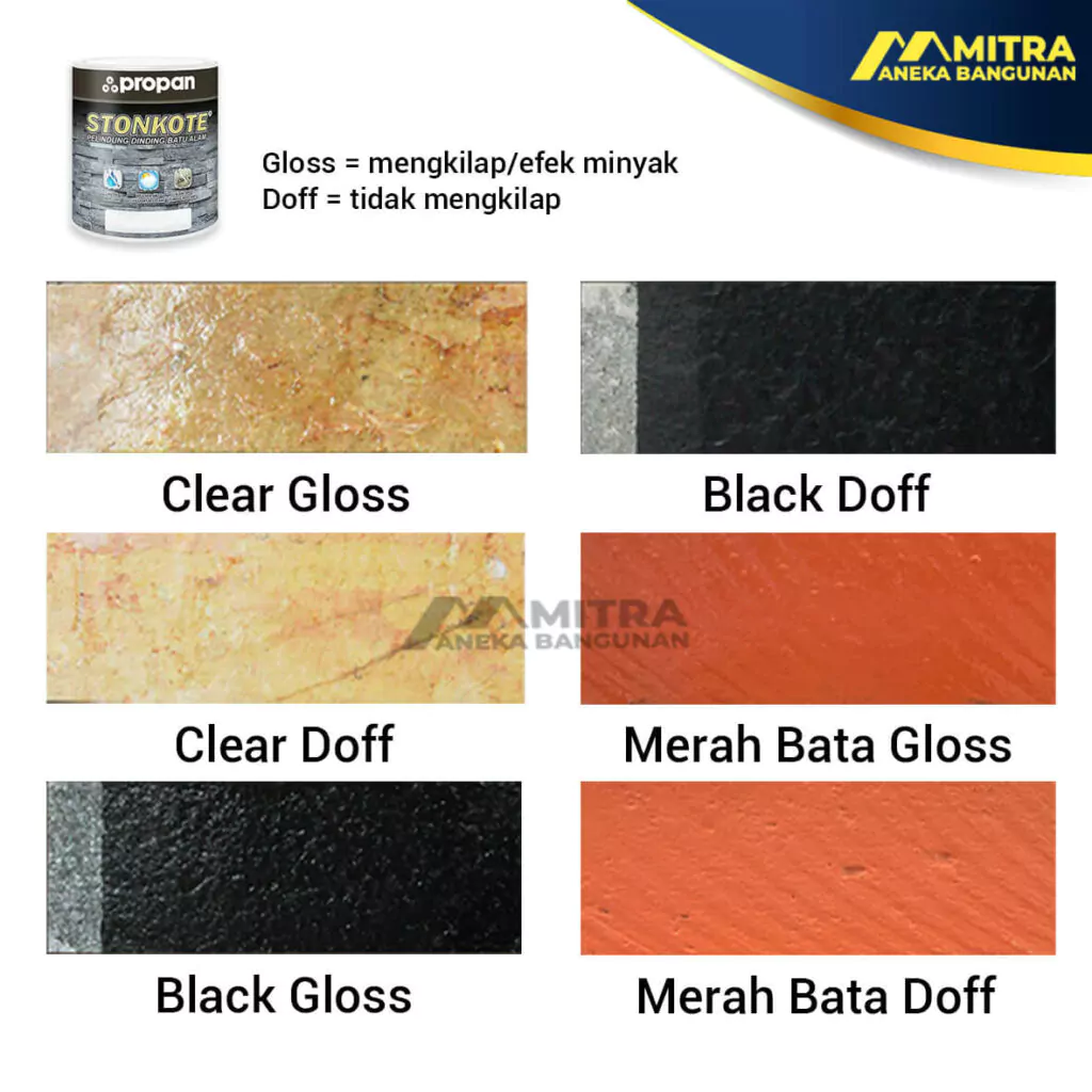 warna cat batu alam