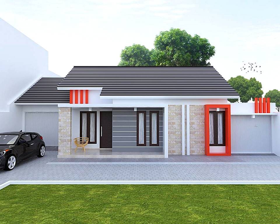 Desain Rumah Minimalis Tampak Depan Dengan Batu Alam Terbaru