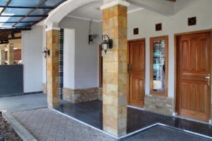 Desain Tiang Teras Rumah Minimalis Batu Alam Sinergi Stone