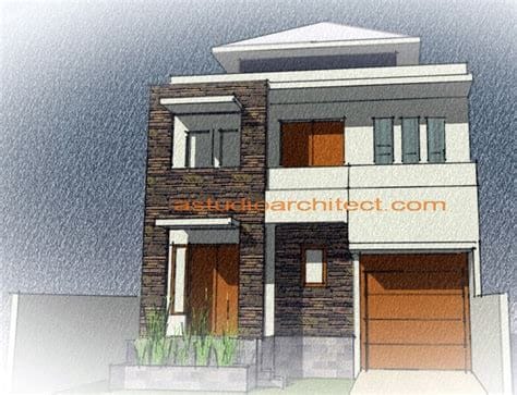 petunjuk desain batu alam tampilan rumah