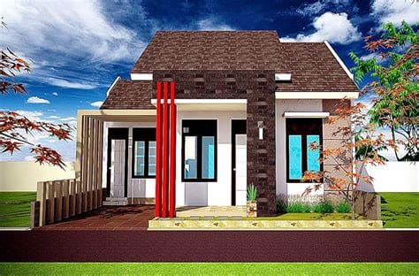 gambar rumah minimalis tampak depan batu alam