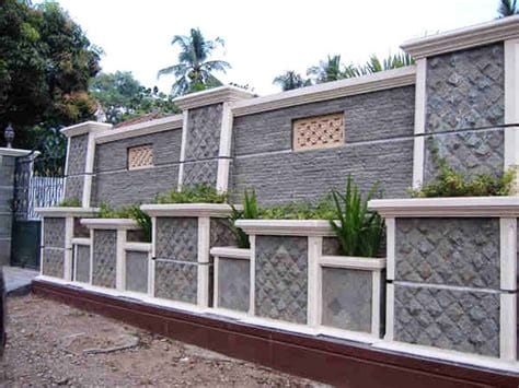 model pagar depan minimalis batu alam terbaik ndik home