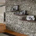 cara memasang batu alam di dinding