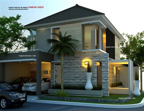 minimalist desain rumah hook home design