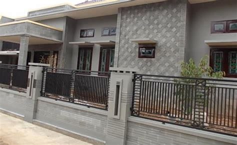 desain pagar rumah minimalis batu alam