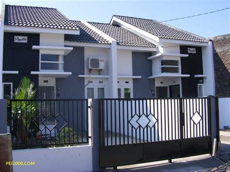 unik desain pagar rumah minimalis batu alam terbaru