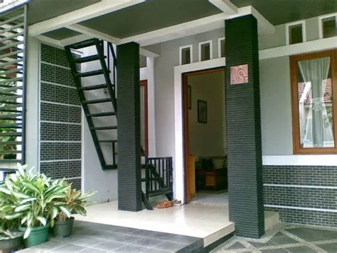 batu alam dinding teras rumah