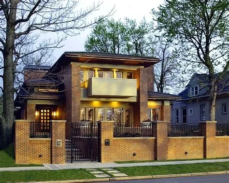 desain pagar besi minimalis batu alam terbaru