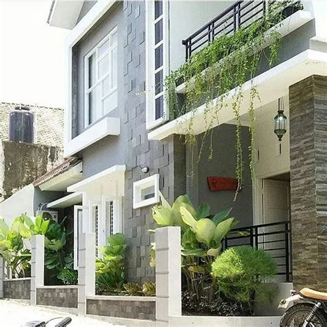 gambar teras rumah minimalis batu alam teras