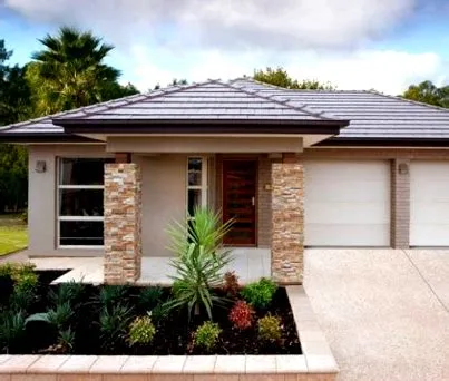 desain teras rumah menggunakan batu alam terbaru desain