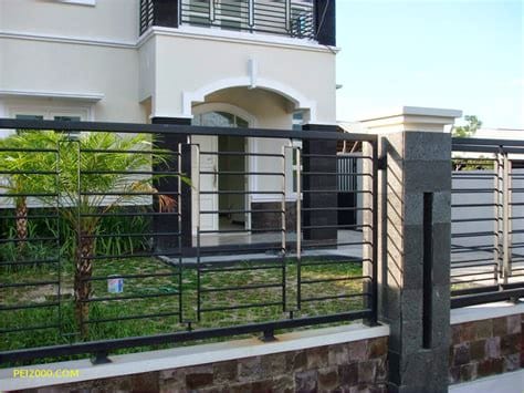 pagar minimalis batu alam andesit