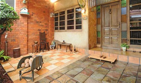 material lantai teras bahan keramik kayu batu