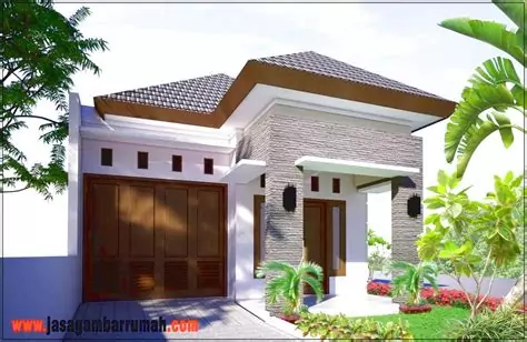 inspirasi desain teras rumah minimalis batu alam