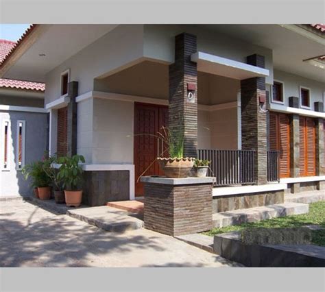 model terbaik tiang teras rumah modern rumahku unik