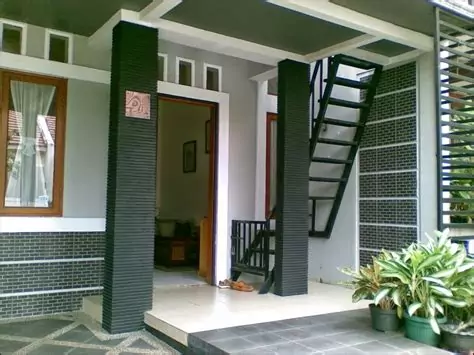 model teras rumah desain minimalis modern ndik home
