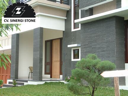 model tiang teras batu alam susun sirih top rated design