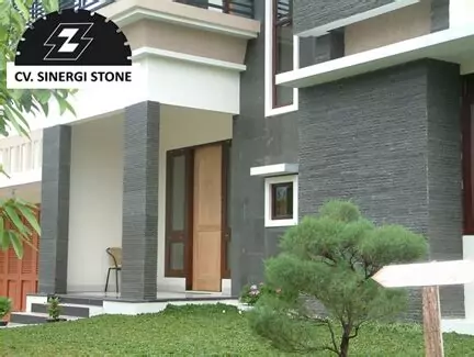 model tiang teras batu alam susun sirih top rated design