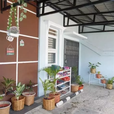 contoh desain teras rumah minimalis asri