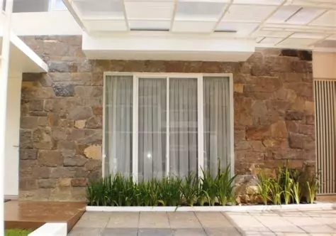 desain rumah dot rumah minimalis tampak depan batu alam
