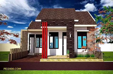 gambar rumah minimalis variasi batu alam terindah denah