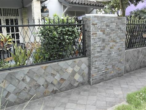 aplikasi batu alam eksterior rumah desain