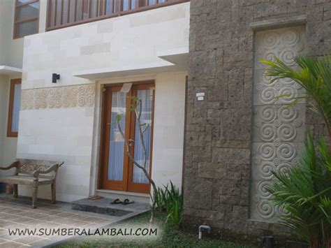 gambar desain teras rumah batu alam renovasi net gambar