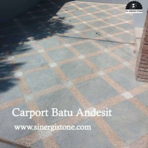 carport batu andesit dari sinergi stone