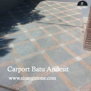 carport batu andesit dari sinergi stone