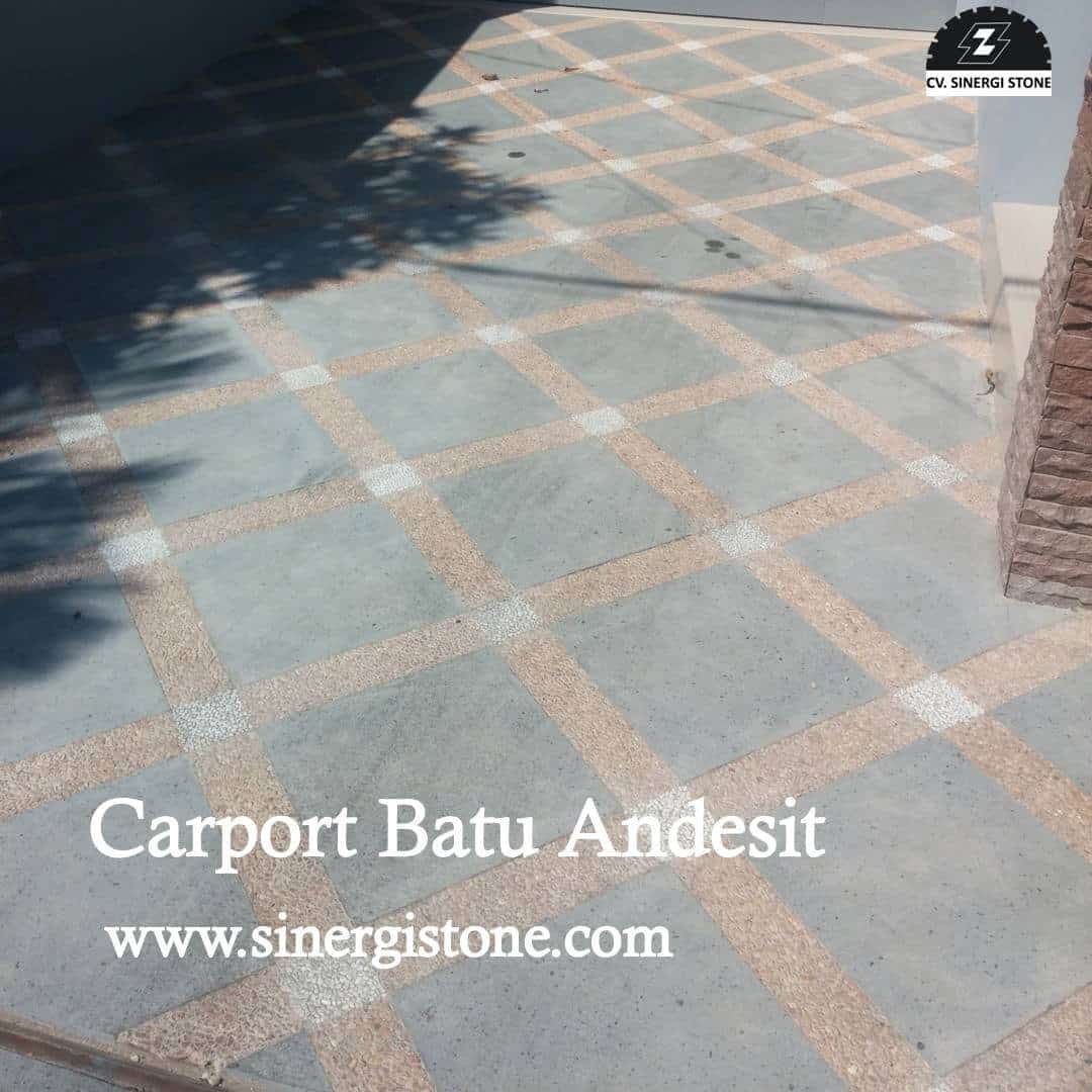 lantai carport batu andesit