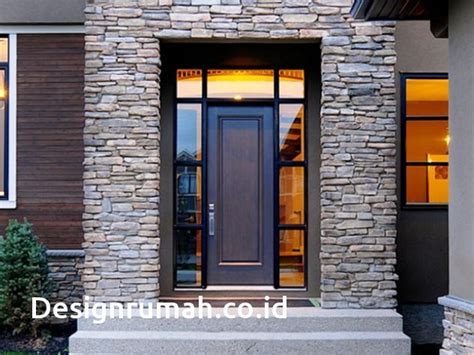 rumah minimalis pakai batu alam