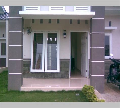desain teras rumah batu alam limasan jawa