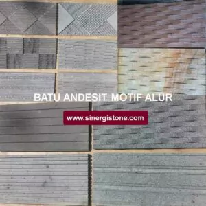batu andesit alur motif lengkap