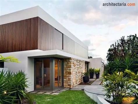 mempercantik dinding eksterior rumah pasangan batu