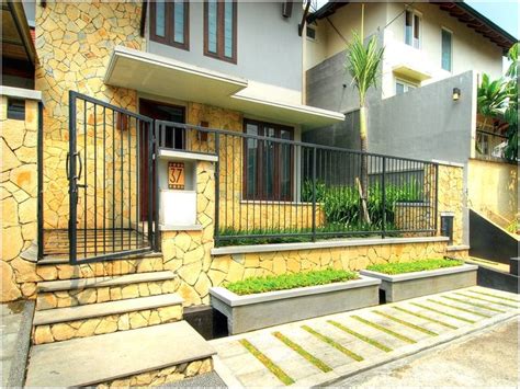 pagar rumah minimalis images pinterest batu