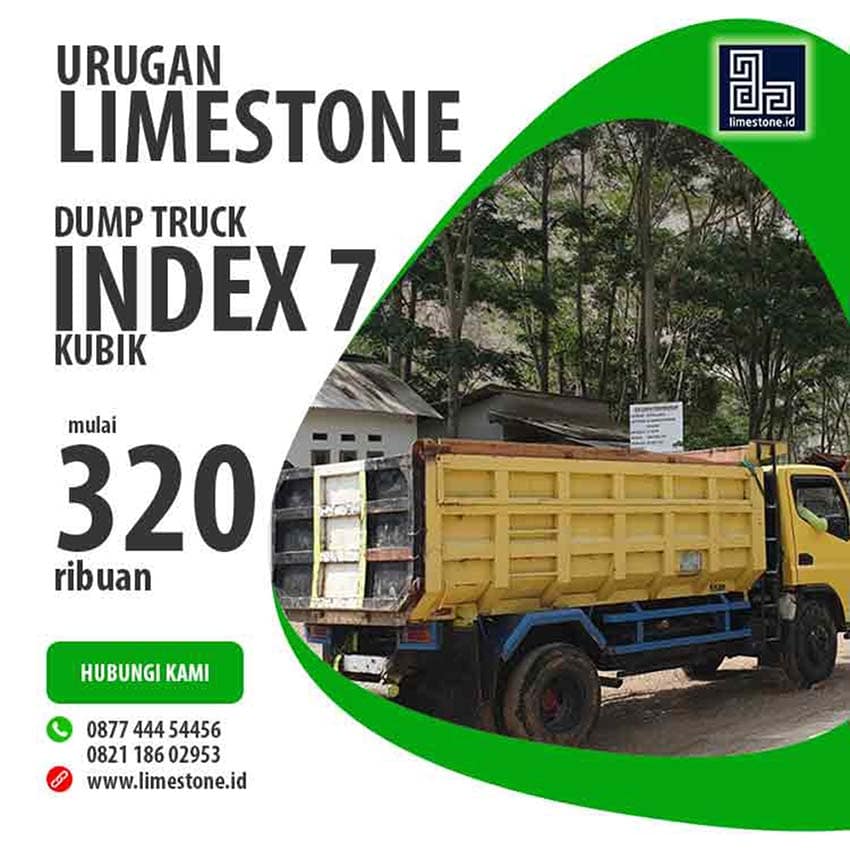 Harga batu gamping per 7 meter kubik dari Sinergi Stone