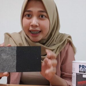 Cat batu alam warna hitam