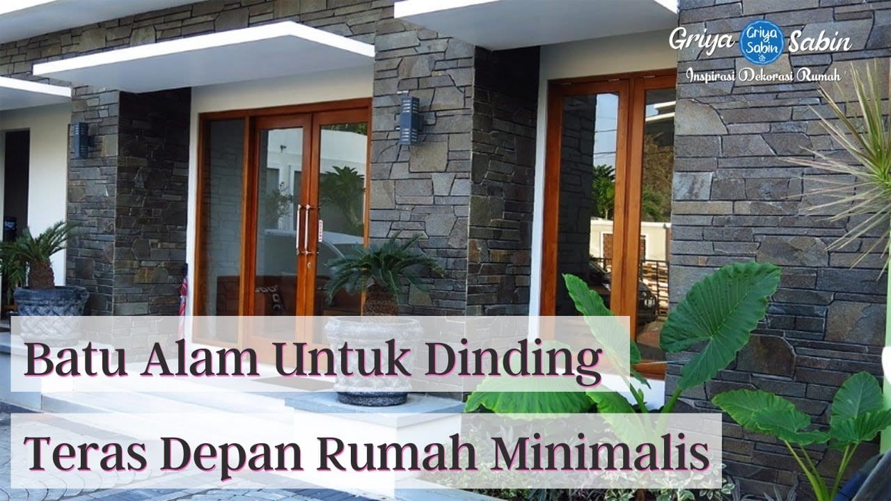 Video thumbnail: 112 contoh batu alam untuk dinding teras depan rumah minimalis terbaru