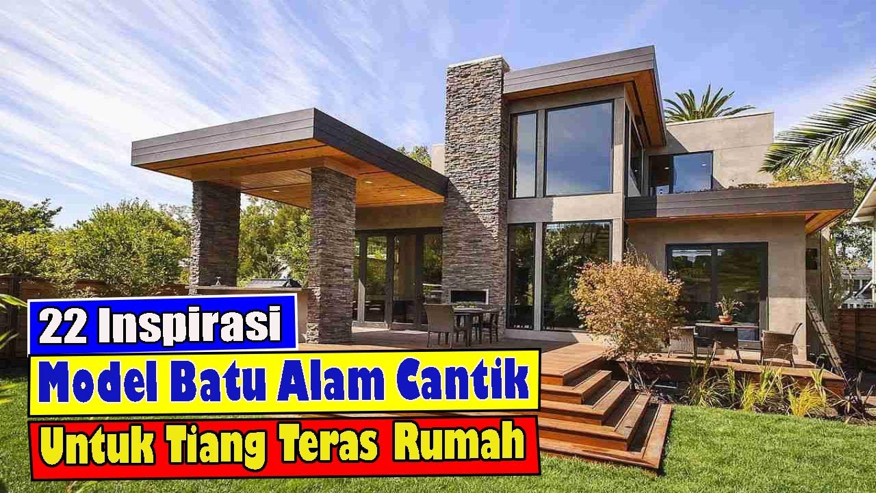 batu alam untuk tiang teras