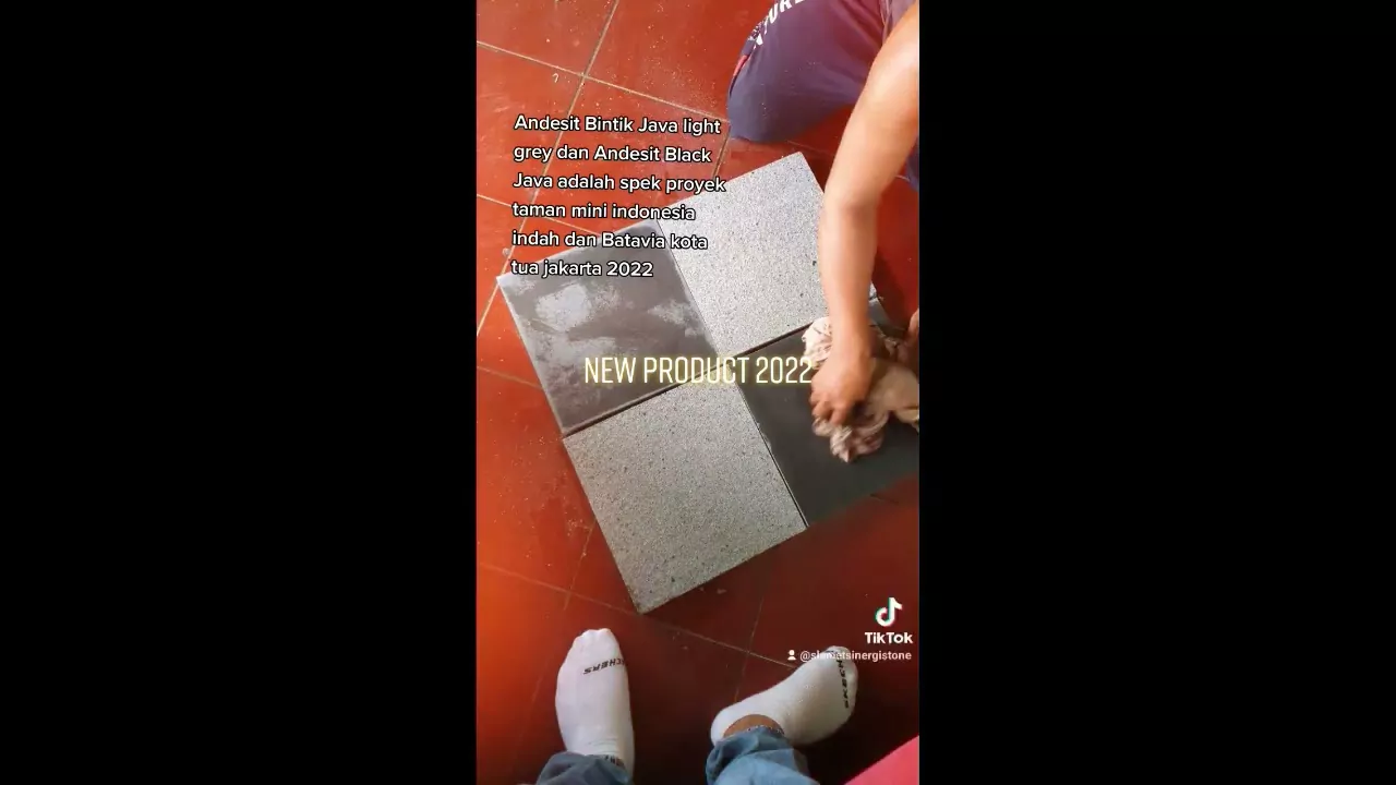 Andesit Bintik Java Finishing Bakar - Poles - Sinergi Stone