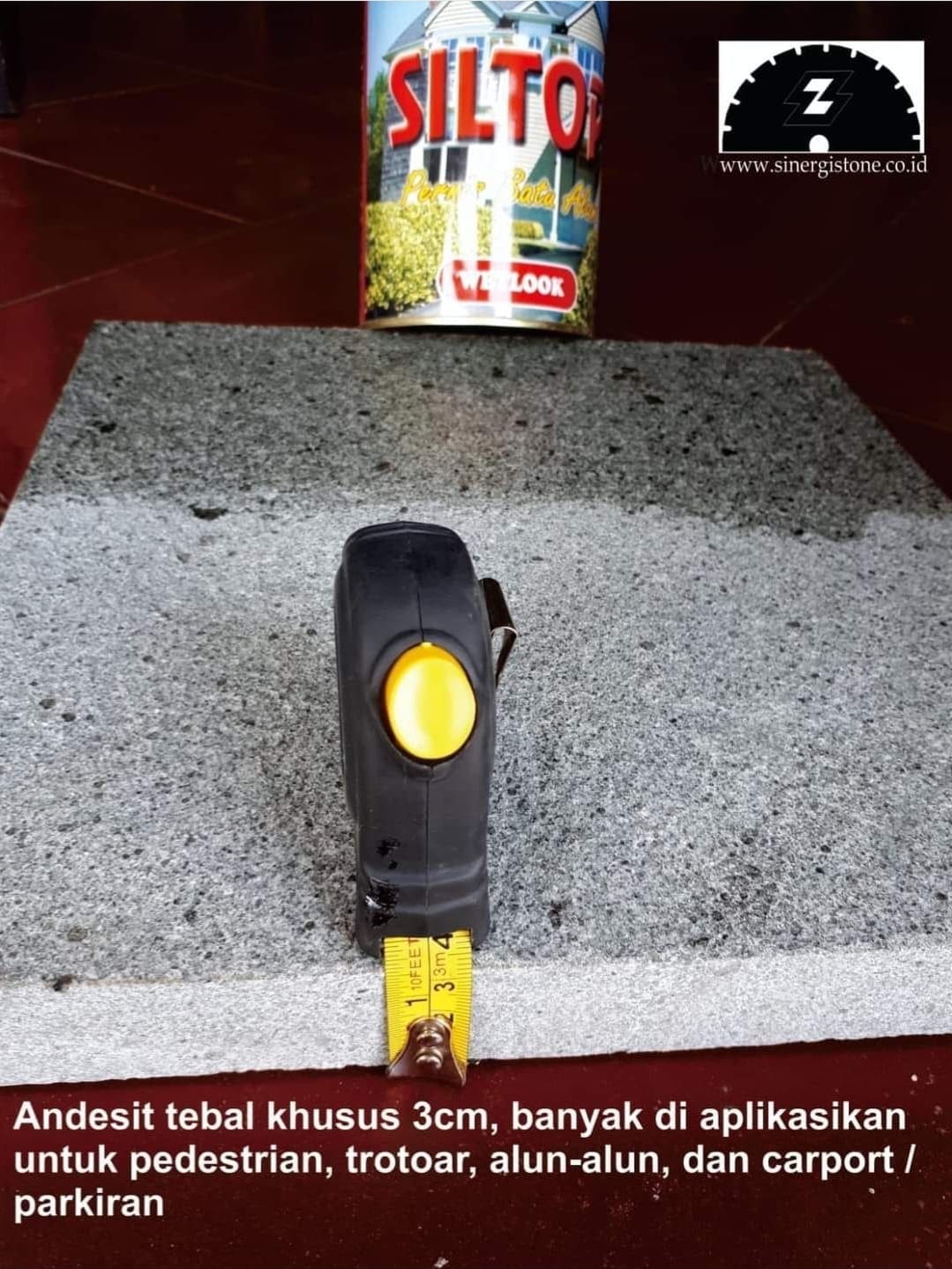 batu andesit tebal 3cm