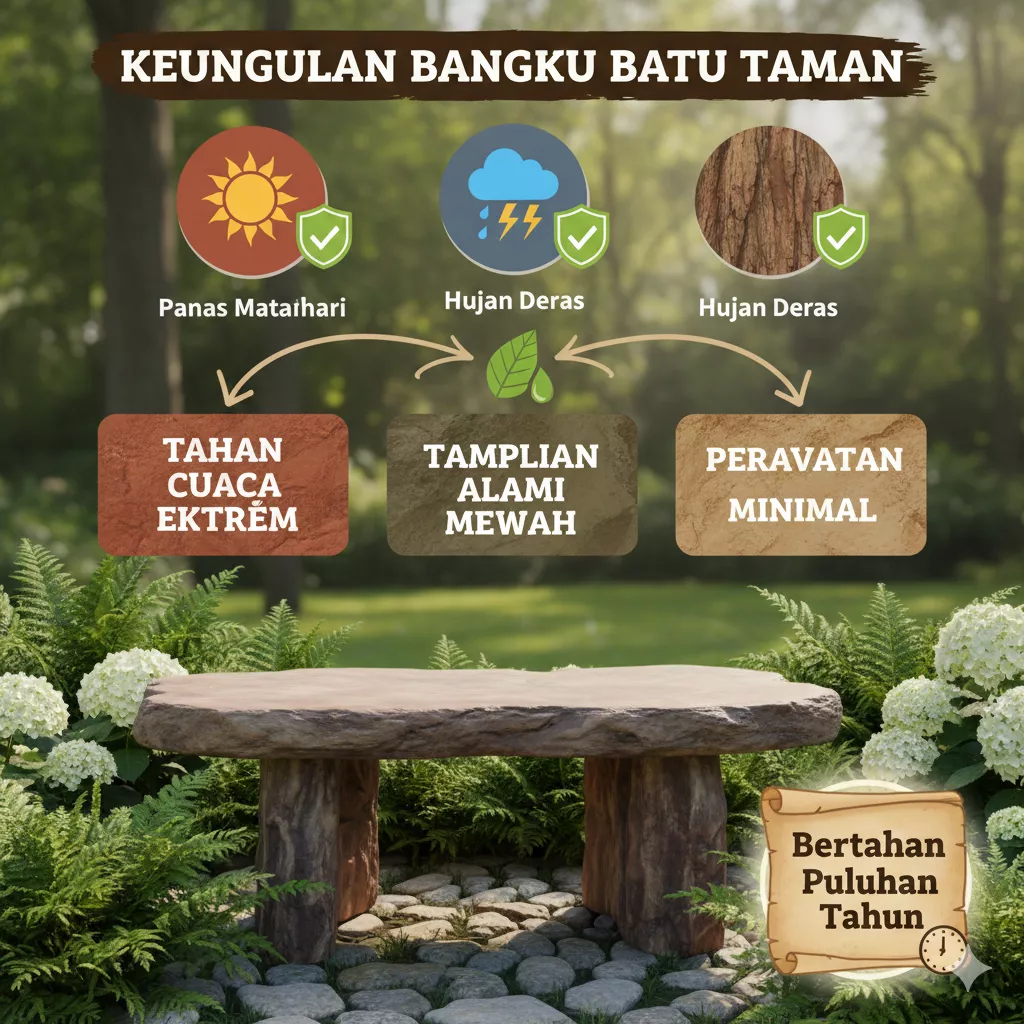 Mengapa pilih bangku batu taman: tahan lama dan estetis Sinergi Stone